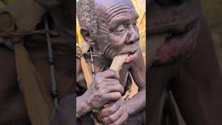 So‼️Delicious Soups🤤 Chief hadzabe Oldman Eating Lovely foodculture africa bushmen [upl. by Ateloj]