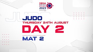 Judo  Day 2  Mat 2  IBSA World Games 2023 Commentary [upl. by Gretta14]