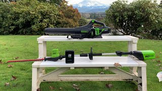 Greenworks Pro 80V Jet Blower Leaf Blower Try out [upl. by Annaegroeg]