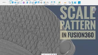 Realistic Fish Scale Pattern in Fusion 360 [upl. by Quarta]