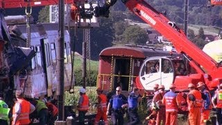 Signaljumping likely cause of Swiss train crash [upl. by Ecela]