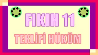 FIKIH USULÜ 11  HÜKÜM  1  ÖABTMEBDHBTDİKABMBSTSİHLDKABDİYANET  EvdeKal [upl. by Vookles749]