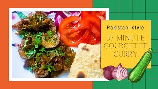 15 MINUTE COURGETTE CURRY  quick easy healthy recipe [upl. by Yssirk]