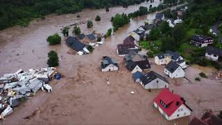 Hochwasser Kreuzberg Ahr  Drohnenaufnahme [upl. by Antebi]