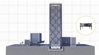 Animation of seismic protection systems – mageba pendulum bearing [upl. by Eerot]