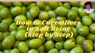 How to prepare homemade green olives in brine [upl. by England]