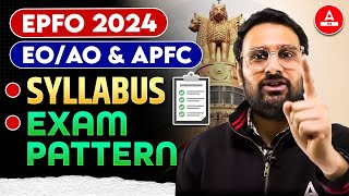 UPSC EPFO New Vacancy 2024  UPSC EPFO APFC amp EO AO Syllabus amp Pattern Preparations Strategy [upl. by Duarte]