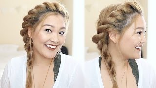 TWISTED ROPE BRAID HAIR TUTORIAL  JaaackJack [upl. by Odlonyer]