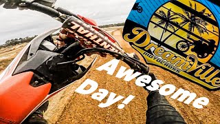 PERFECT DAY TO DIRTBIKE Dreamville Mx New Track LayoutWeekend Warrior Battles [upl. by Giffie937]