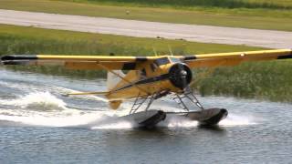 HD DeHavilland DHC2 MKI Beaver On Floats Great Landing CSU3 [upl. by Eidaj176]