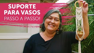 Suporte Para Vasos Festonê  Tutorial Passo a Passo [upl. by Assirac]