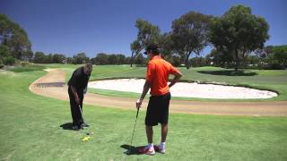 Golf Getaway  How to Stop Chunking the Golf Ball when Chipping [upl. by Asirrak91]