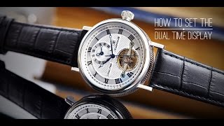 Thomas Earnshaw How to Set the Dual Time Display [upl. by Idalla]