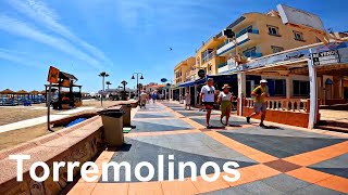 Torremolinos Beach Playa de la Carihuela to Benalmadena Coast del Sol Spain [upl. by Albie]