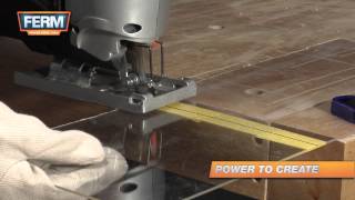 Cutting plexiglass with a jig saw [upl. by Yenreit]