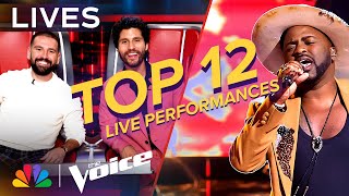 The Best Live Performances from the Top 12  The Voice  NBC [upl. by Aicats416]