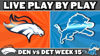 Broncos vs Lions Live Play by Play amp Reaction [upl. by Hedda136]