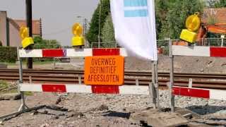 Afschaffing van een overweg in Beernem [upl. by Berkshire]