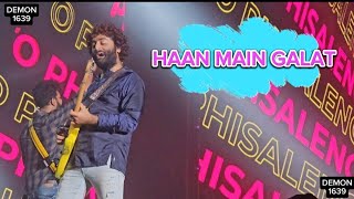 Arijit Singh – HAAN MAIN GALAT Live in Indoor Stadium Singapore 2023 [upl. by Aicetal]