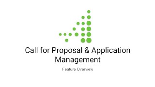 Call for Proposal amp Application Management via the Amp Impact Grant Management Package [upl. by Werner]