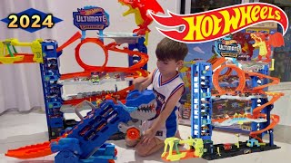 Hot Wheels City ULTIMATE TREX TRANSPORTER vs ULTIMATE GARAGE DRAGÃO 2024 [upl. by Pussej]