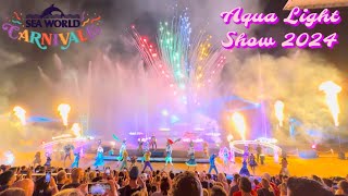 Carnivale Aqua Light Show 2024  Sea World Australia [upl. by Poyssick922]