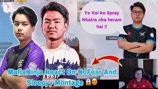 Mafia Ninja React On NoFear And Sleepyy From Raw Montage 😱 MafiaNinja EsportsCounty MandipYT [upl. by Schlosser]