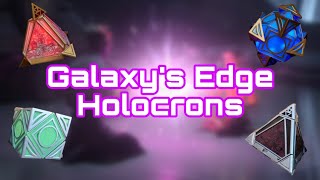 Galaxy’s Edge Holocrons All Crystal Colors and Holocron Combinations [upl. by Haven]