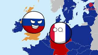 United Kingdom France Russia  Countryball [upl. by Enillebyam892]