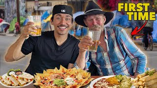 Homeless Cowboy Eats MEXICAN Food For The First Time [upl. by Analihp]