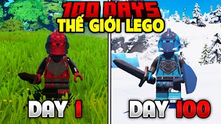 Mình Sinh tồn 100 DAYS Trong Thế Giới LEGO  Lego Fortnite [upl. by Loar]