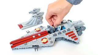 How to build a Mini LEGO Venator Republic Cruiser MOC with Interior [upl. by Anwahsad378]