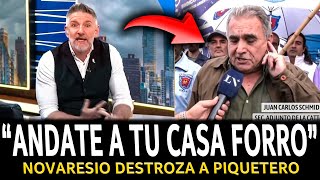 ¡NOVARESIO a las PIÑAS con SINDICALISTA en VIVO y lo manda a AGARRAR la pala [upl. by Anilasor]