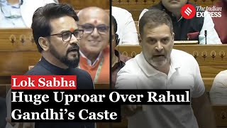 Anurag Thakur Sparks Row Over Caste Remark On Rahul Gandhi During Budget Debate [upl. by Marva]