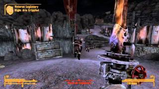 Fallout New Vegas  Melee Character VS Legate Lanius Very Hard [upl. by Nosnarb320]