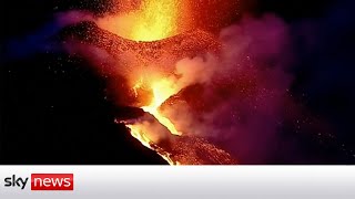 Replay La Palma volcano eruption [upl. by Ahsinej428]