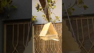 How to make bird house  diy bird nest craft ideas  Bird feeder homemade  garden decor idea [upl. by Golliner]