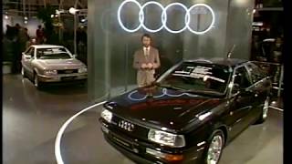 First Audi V8 and Quattro Automatic with ProconTen a nonAirbag Safety System UK launch 1988 [upl. by Hanima]