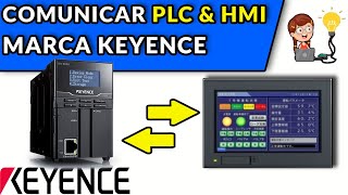 🟥⬛️COMUNICAR PLC amp HMI MARCA KEYENCE KV8000 amp VT5X10 VIA ETHERNET [upl. by Raddie661]