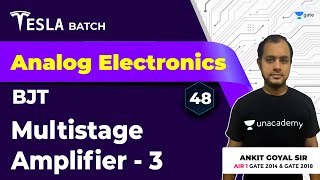 Multistage Amplifier  3  BJT  Lec 48  Analog Electronics  GATE 2021 Exam [upl. by Idurt]