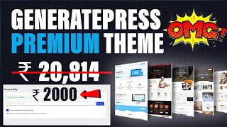 ✅Generatepress Premium Theme with license key for a lifetime Download Content Writing services Tamil [upl. by Iene838]