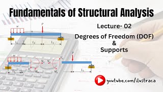 Fundamentals of Structural Analysis  Lecture2  Degrees of Freedom amp Supports  ilustraca  Sandip [upl. by Aretse843]