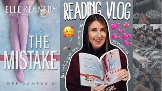 ‘the mistake’ by elle kennedy ♡ reading vlog ♡ off campus series  book 2 [upl. by Asilec]