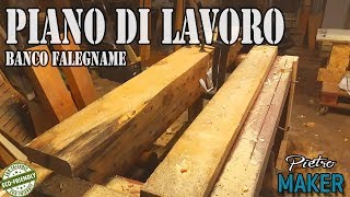 🔴 FAI DA TE  Costruzione del piano di lavoro per il mio banco da falegname [upl. by Frodina]