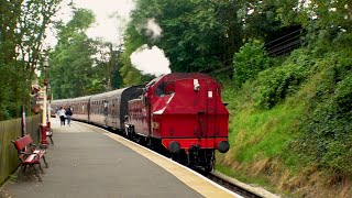 Ivatt Class No 41241 at Haworth on the Keighley amp Worth Valley Railway in early september 2023 [upl. by Ateerys907]