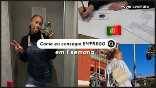 COMO CONSEGUIR EMPREGO RÁPIDO EM PORTUGAL  2023 [upl. by Nnyleuqaj]