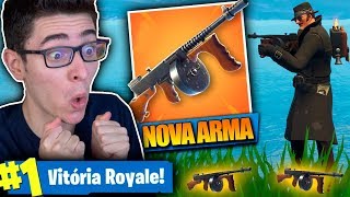 ENCONTREI A NOVA METRALHADORA DE TAMBOR E MATEI GERAL Fortnite Battle Royale [upl. by Gavan33]