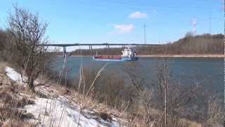 Rade bei Rendsburg Kaiser Wilhelm Kanal Nordsee Ostsee Elbe 342013 [upl. by Pavlish]