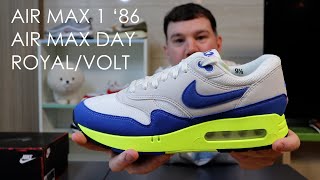 HAPPY AIR MAX DAY 2024  NIKE AIR MAX 1 86 AIR MAX DAY ROYALVOLT REVIEW [upl. by Nnylirak]