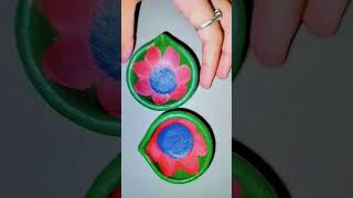 ❤️DIY diya painting idea design art Craft ideas😃🪔 happydiwali shorts InspiringCrafters09 [upl. by Abdella]